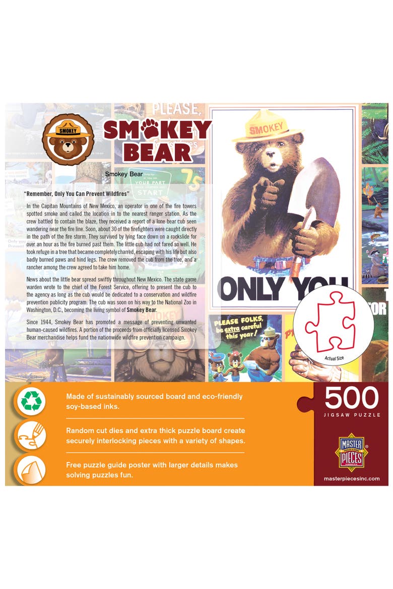 Smokey Bear National Parks 500pc Puzzle, Alternate, color, Multicolor