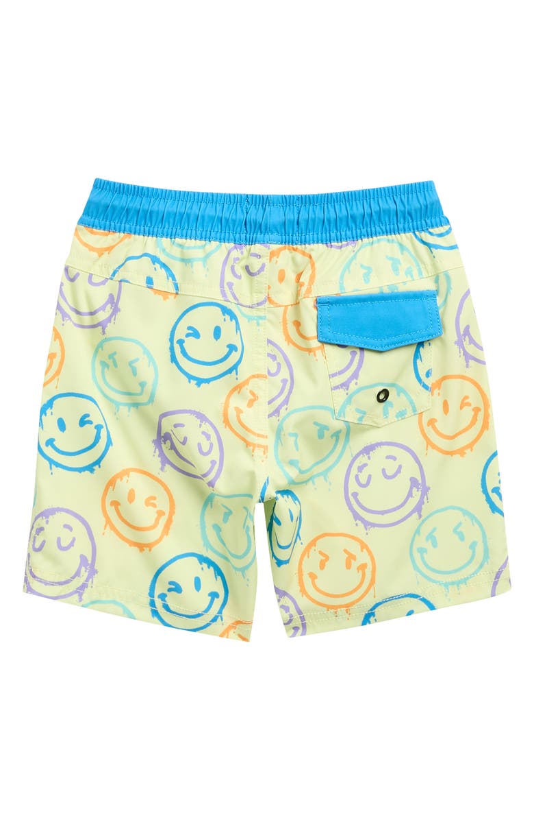 Sovereign Code Kids' Bali Swim Trunks, Alternate, color, Shadow Lime/ Winkey