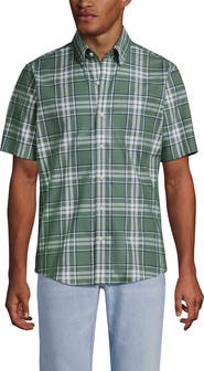 Lands' End Short Sleeve No Iron Twill Shirt