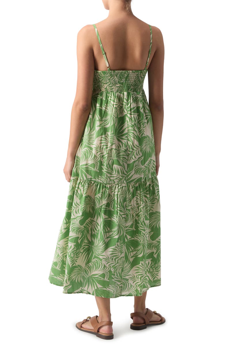 Sanctuary Tiered Cotton Midi Dress, Alternate, color, 