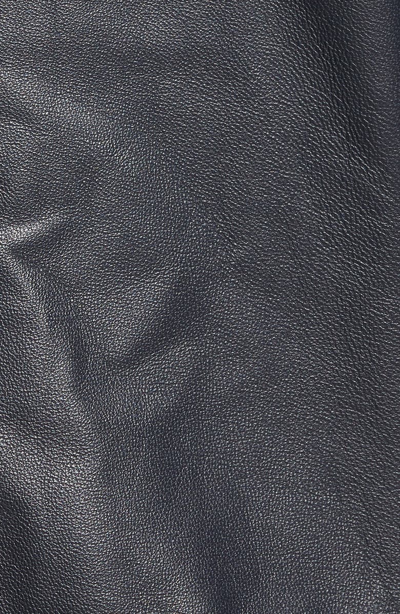 BOSS Nestal Regular Fit Leather Jacket, Alternate, color,