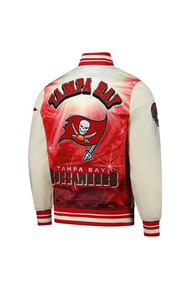PRO STANDARD Men's Pro Standard Cream Tampa Bay Buccaneers Sublimated Satin Full-Snap Jacket, Alternate, color, Cream