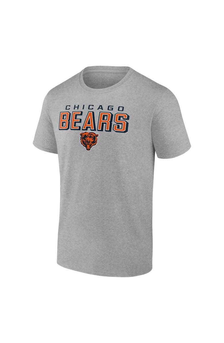 Fanatics MTO Label Men's Heather Gray Chicago Bears Swagger T-Shirt, Alternate, color, Heather Gray