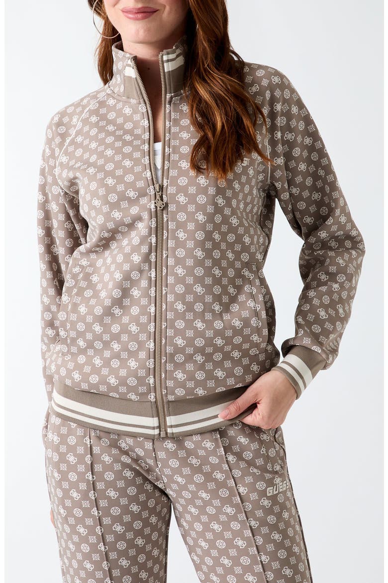 Aggie Full Zip Sweatshirt, Main, color, BROWN
