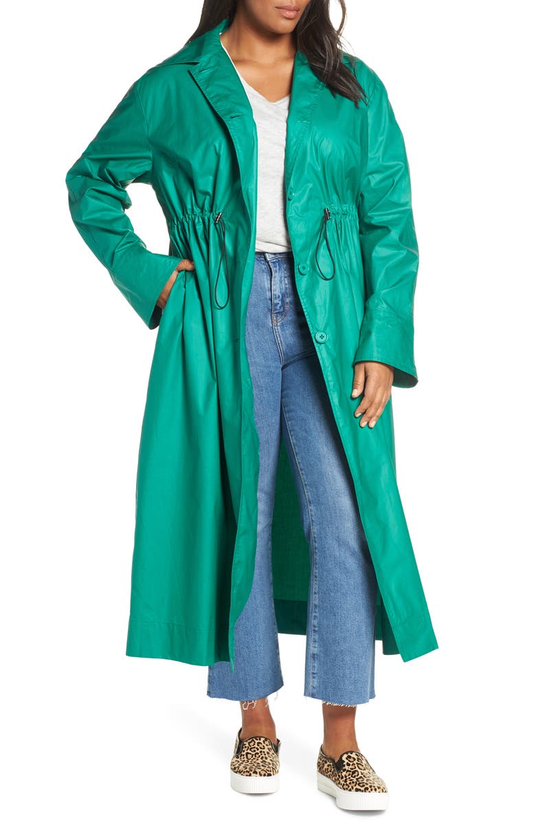 Halogen<sup>®</sup> Elongated Cotton Overcoat, Main, color,