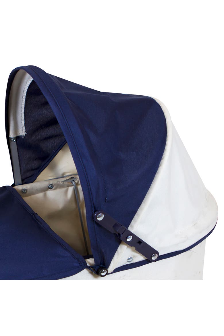 Classic Baby Doll Pram, Navy & White, Push Stroller, Adjustable Canopy, Alternate, color, Multicolored