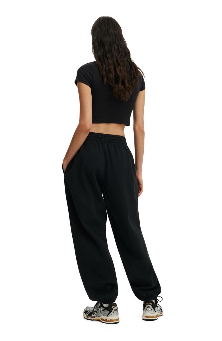 COTTON ON BODY Women's Active Plush Boyfriend Jogger, Alternate, color, Black