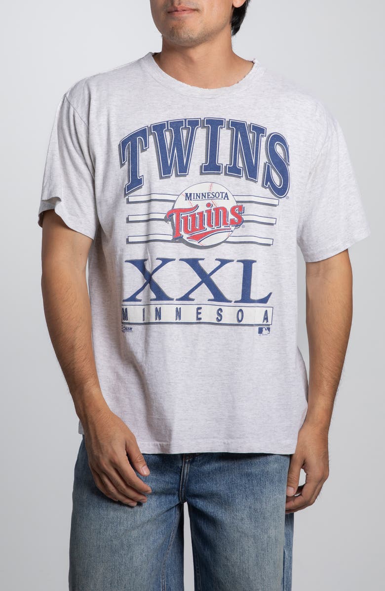 Elwood Vintage Minnesota Twins Tee, Main, color, Grey