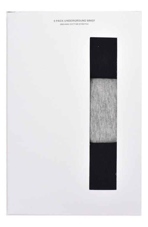 Allsaints 3-pack Contour Pouch Briefs In Black Multi