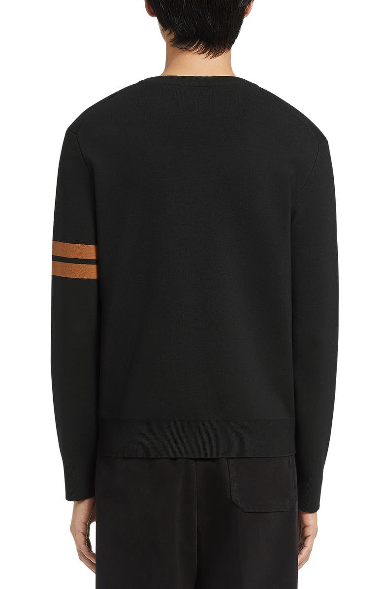 ZEGNA Signifier High Performance<sup>™</sup> Stripe Wool Sweater, Alternate, color, 