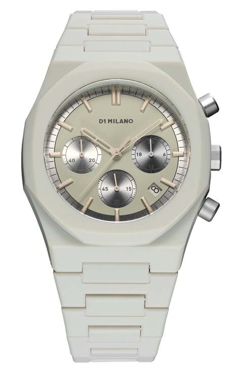 Polychrono Bracelet Watch, 40.5mm