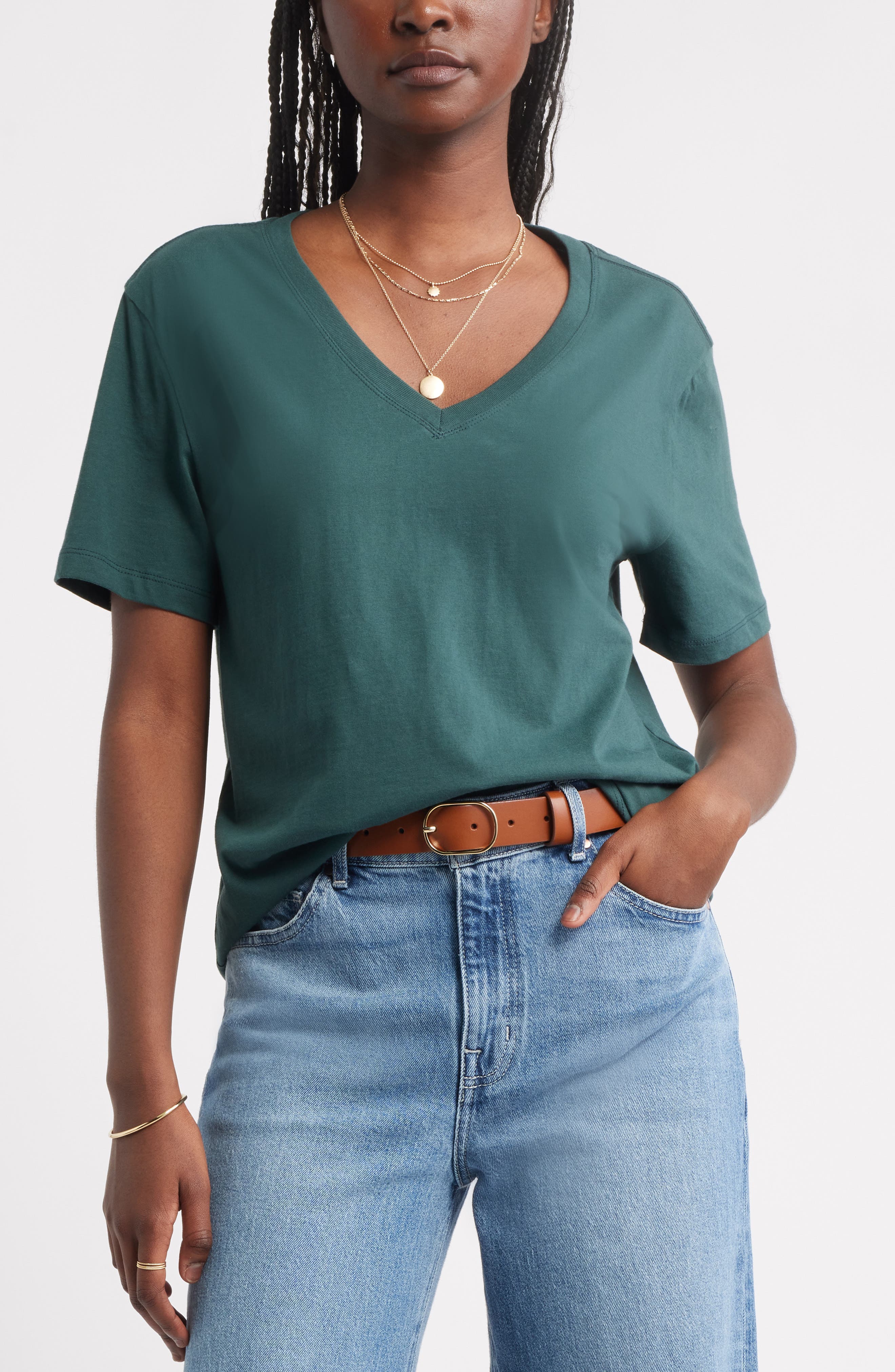 Core Cotton V-Neck T-Shirt - image 3