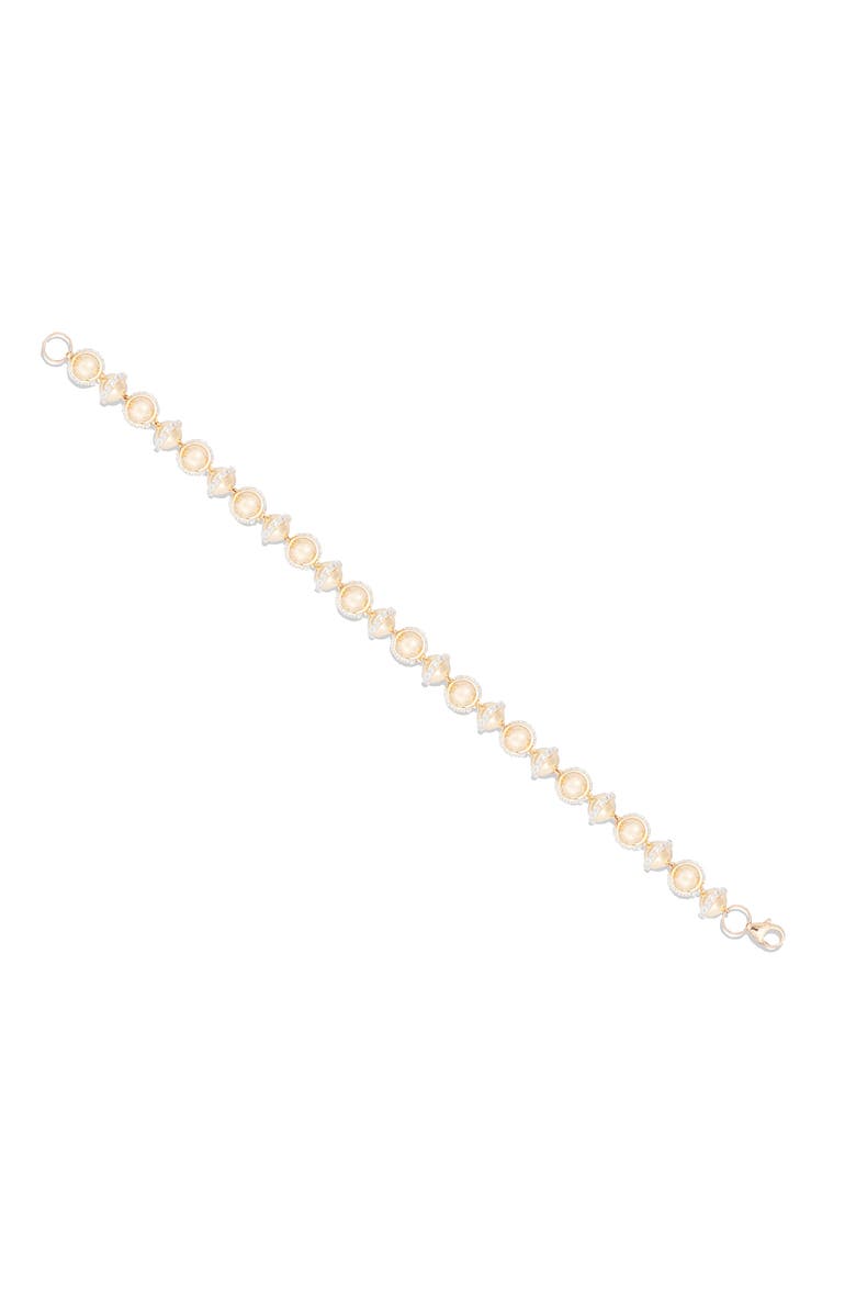 Campbell + Charlotte Revel Small Bead Bracelet, Alternate, color, Diamond- Gold