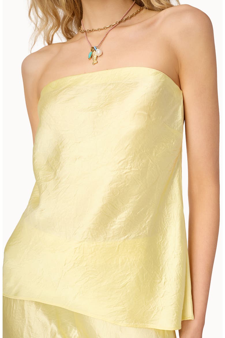 Palma Strapless Top, Alternate, color, BUTTERCUP