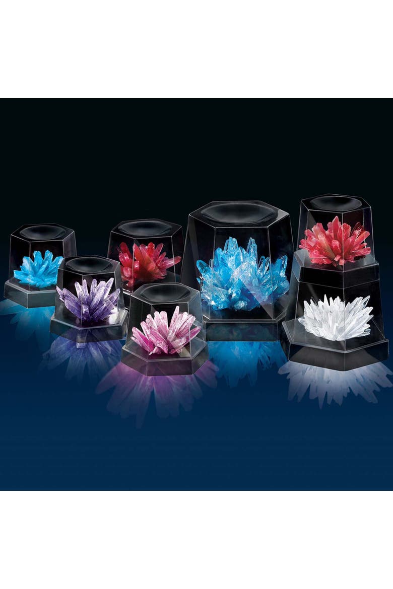 Crystal Growing Experimental Kit Create 7 Crystals, Alternate, color, Multicolored