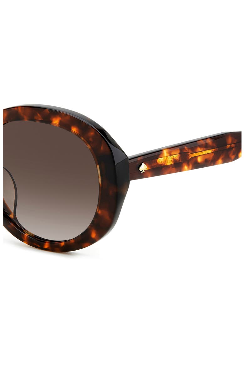 avah 56mm gradient round sunglasses, Alternate, color, HAVANA/ BROWN GRADIENT