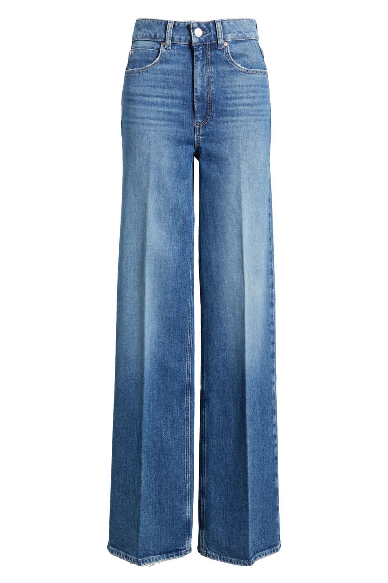 Sasha High Waist Wide Leg Jeans, Alternate, color, STEFANIA DISTRESSED