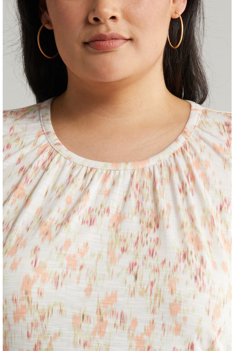 Puff Sleeve Top, Alternate, color, SWEET MELON