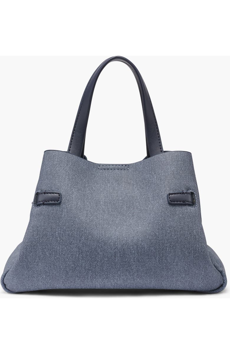 DKNY Bryar Small Denim Satchel, Alternate, color, Denim