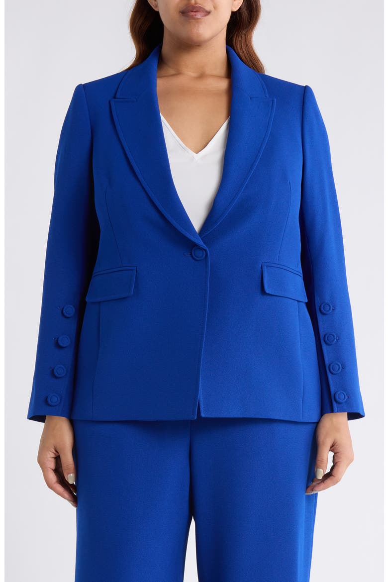 One-Button Blazer, Main, color, COBALT