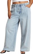 ELOQUII Drawstring Waist Lightweight Jean