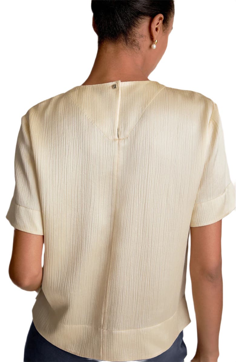 M.M.LaFleur Annika Plisse Top, Alternate, color, Ivory