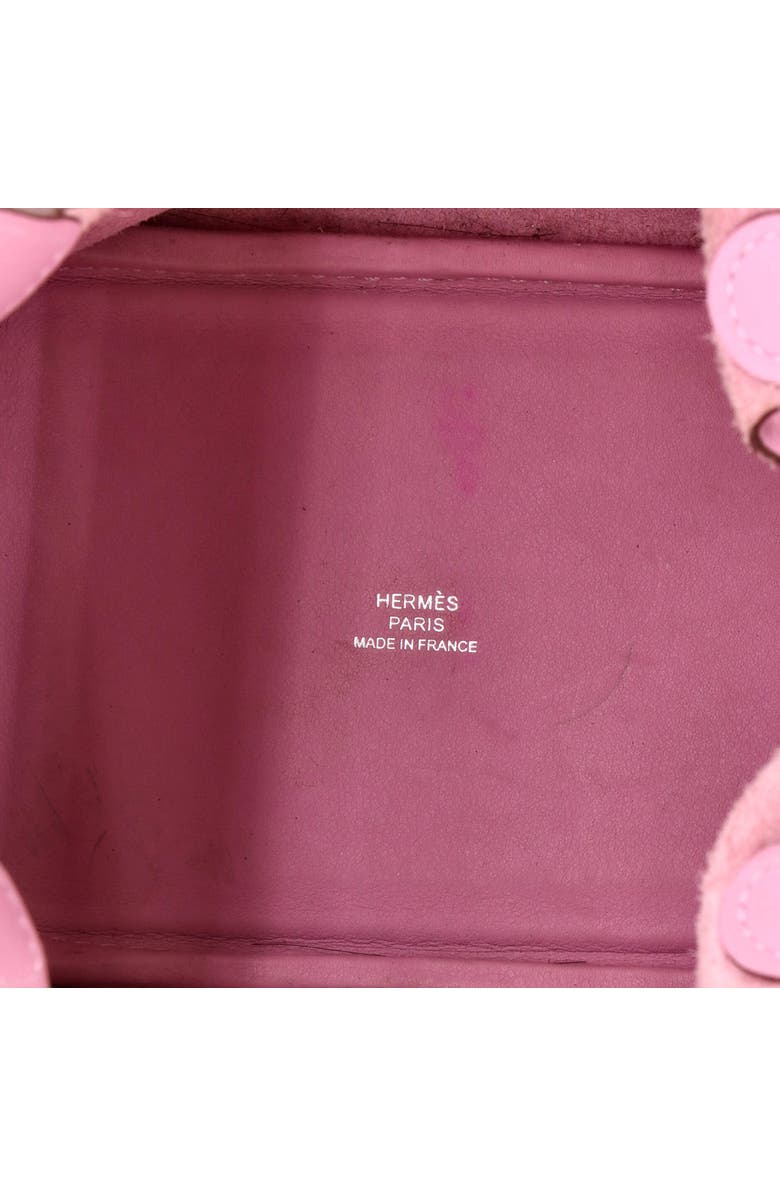 Pre-Owned Hermes Picotin Lock Bag Lucky Daisy Printed Swift Micro, Alternate, color, Mauve Sylvestre