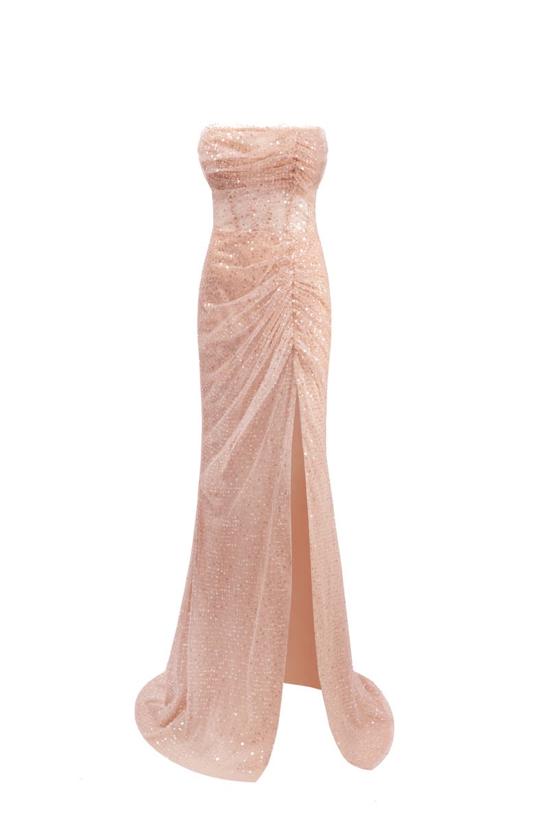 Milla Spectacular Sequined Maxi Dress In Gold, Main, color, 