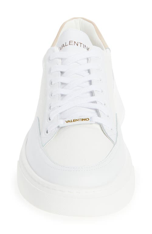 Valentino By Mario Valentino Tommy Low Top Sneaker In Off White/beige