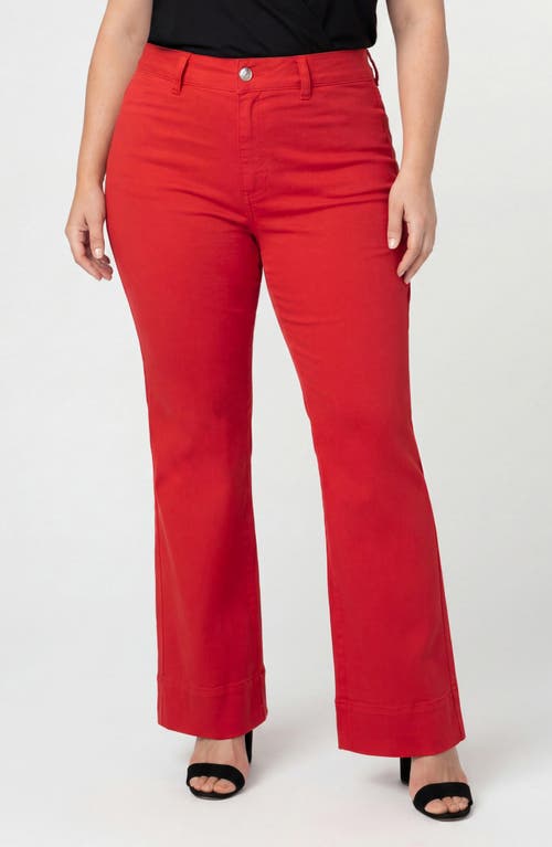 Liverpool Los Angeles Lucy High Waist Bootcut Jeans in Sundance Red at Nordstrom, Size 22W