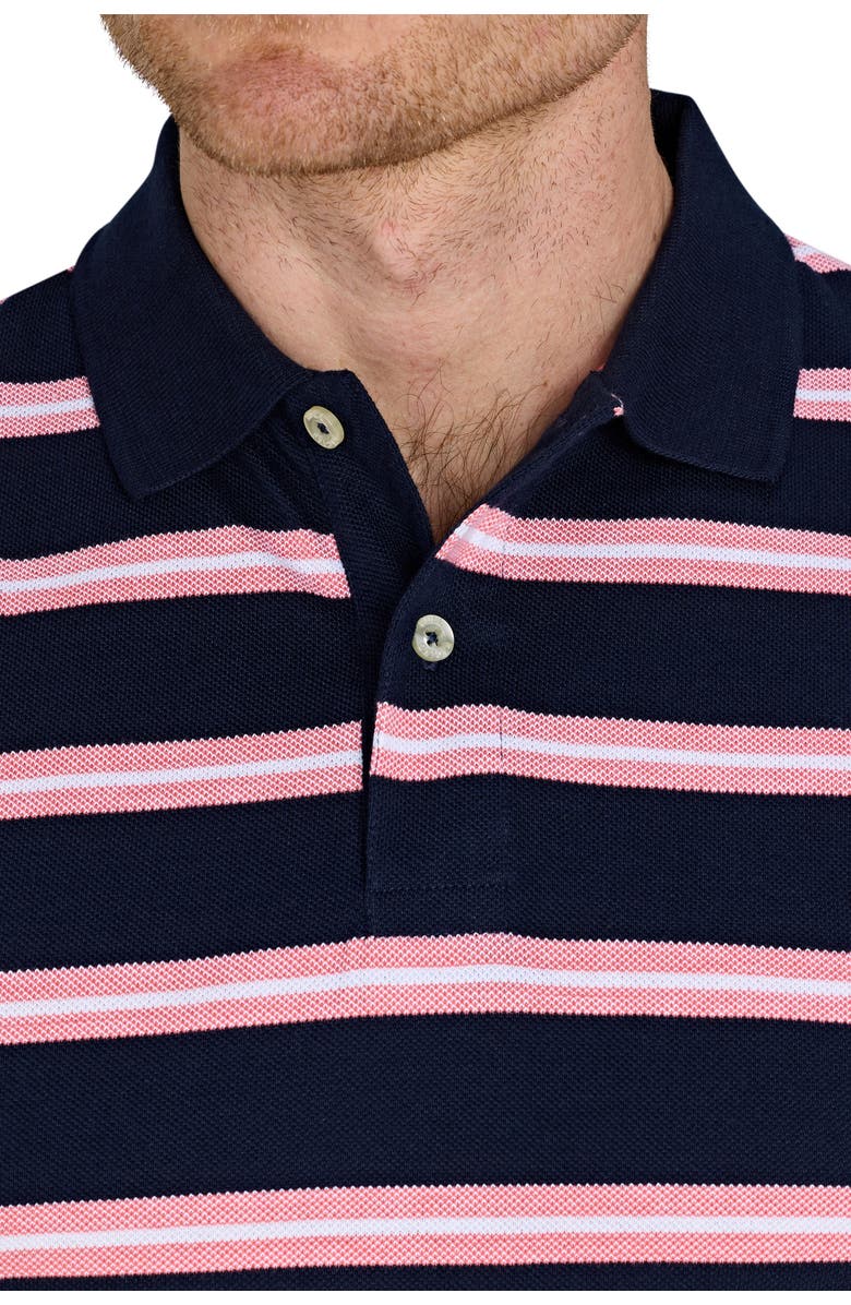 Raging Bull Trio Stripe Polo, Alternate, color, Navy