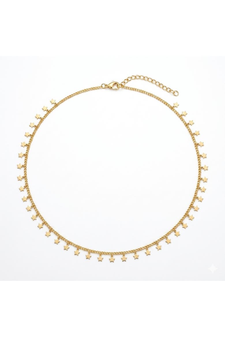 Stardust Charm Necklace, Main, color, Gold