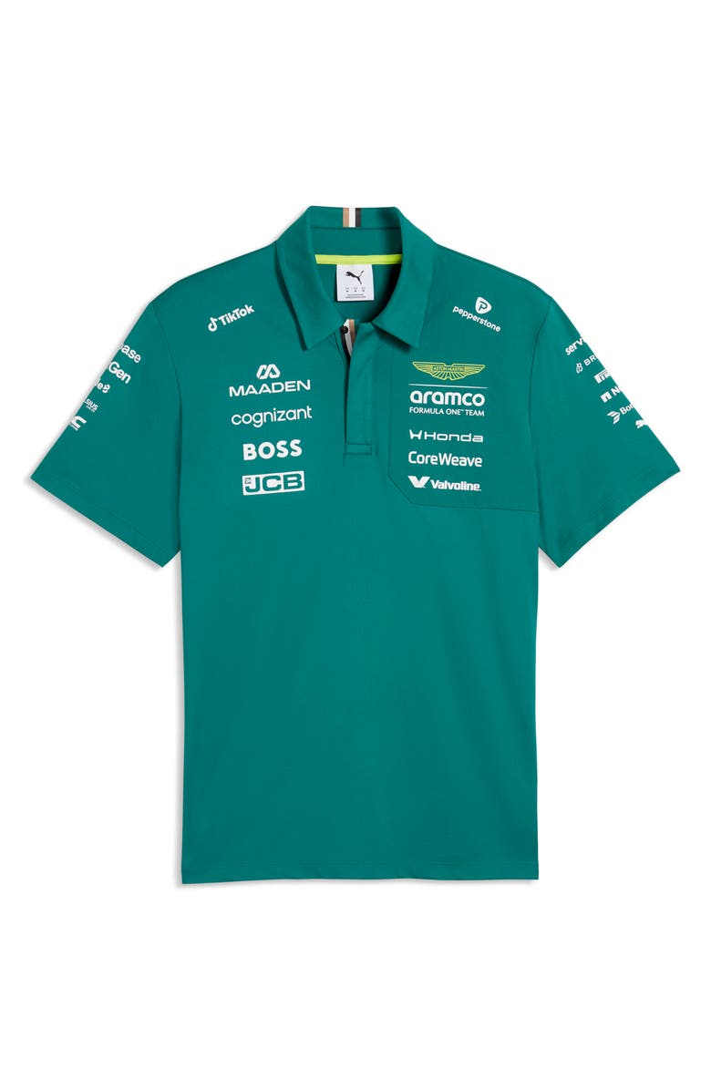 PUMA Aston Martin Formula 1 Polo, Main, color, Green Lux