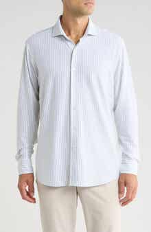 Peter Millar Crown Crafted Excursionist Flex Stripe Button-Up Shirt