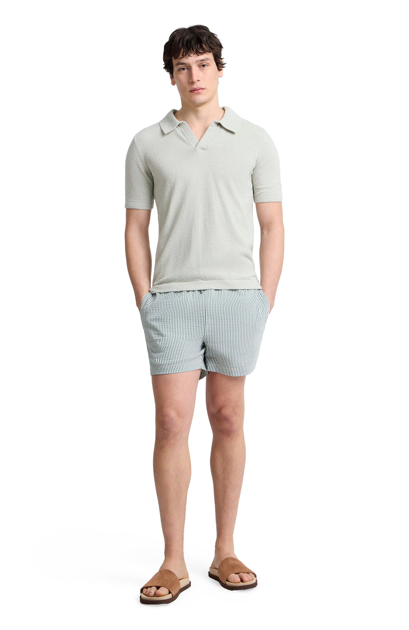 Boucle Knit Johnny Polo - image 3