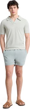 Onia Boucle Knit Johnny Polo
