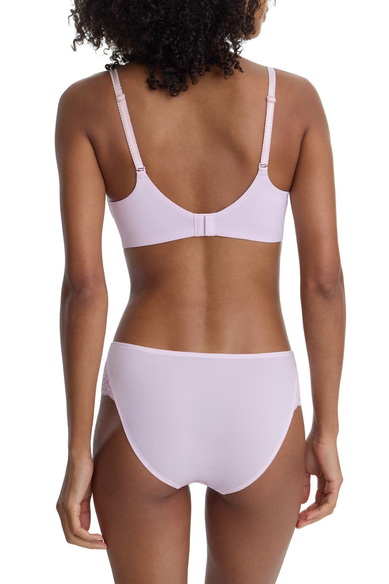 Captivate Lace Trim Bikini, Alternate, color, LILAC PINK