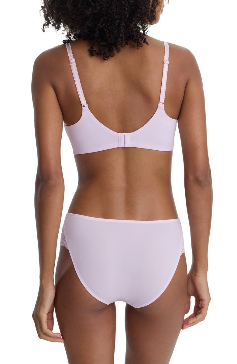 Skarlett Blue Captivate Lace Trim Bikini, Alternate, color, Lilac Pink