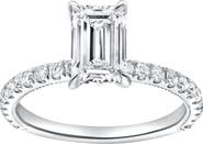 LuvMyJewelry Kiara 14K Gold Emerald Cut Lab Grown Diamond Engagement Ring - 2 ct