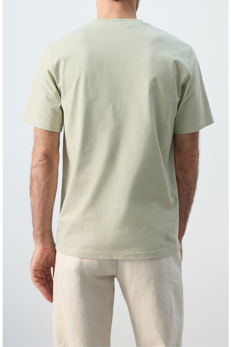 Escape Mode Embroidered Cotton T-Shirt, Alternate, color, MINT GREEN