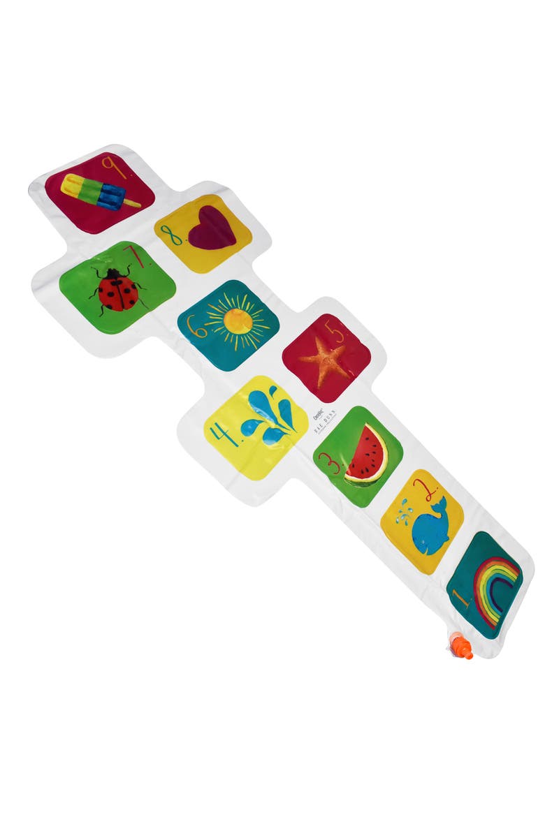Hopscotch Game Water Sprinkler 58X22 Inch, Coconut Float, Age 5+, Main, color, Multicolored