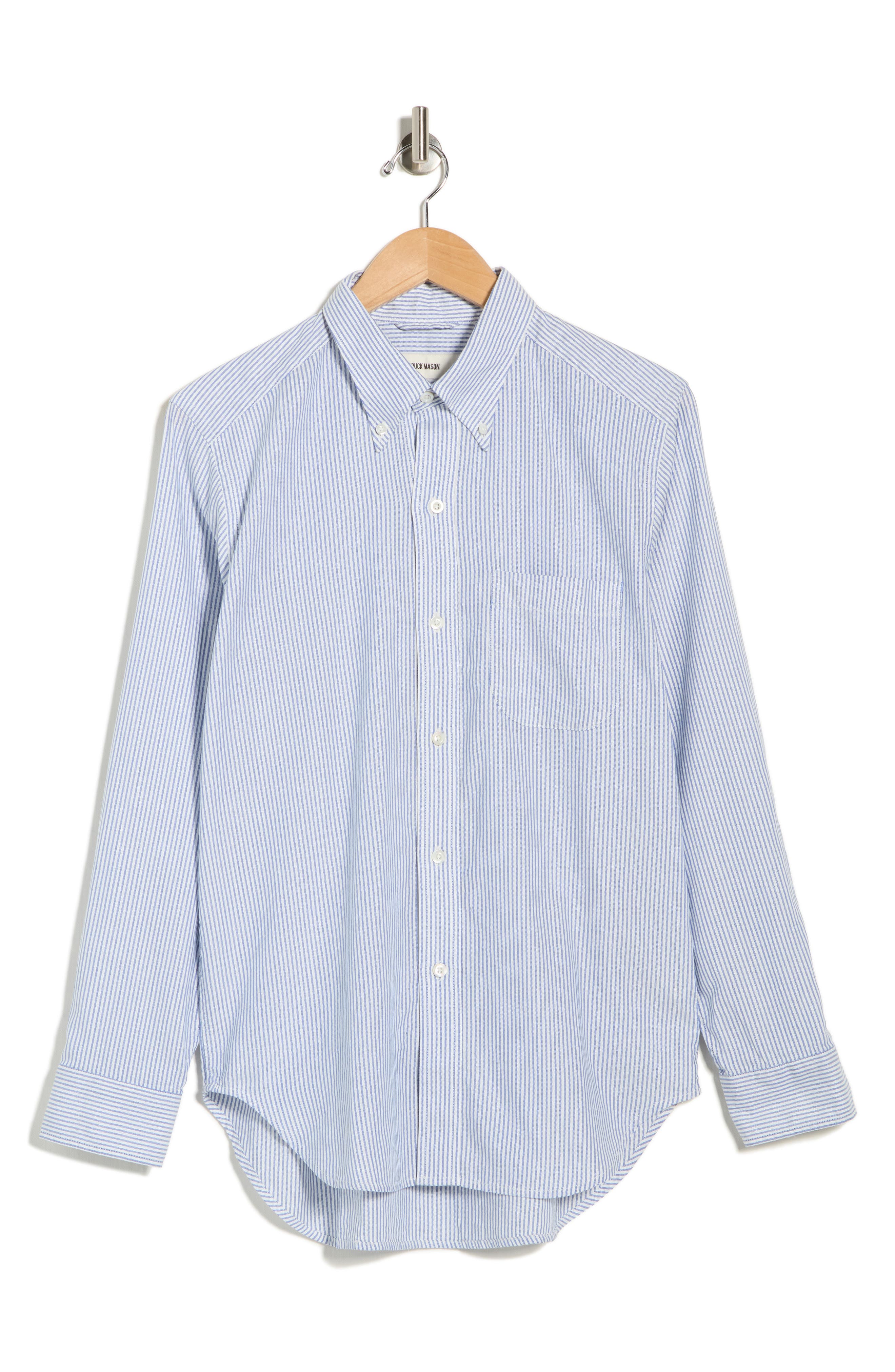BUCK MASON Stripe California Oxford Button-Down Shirt