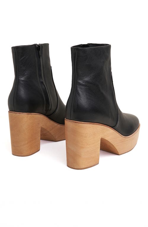 Charlotte Stone Paz Platform Clog Boot In Black