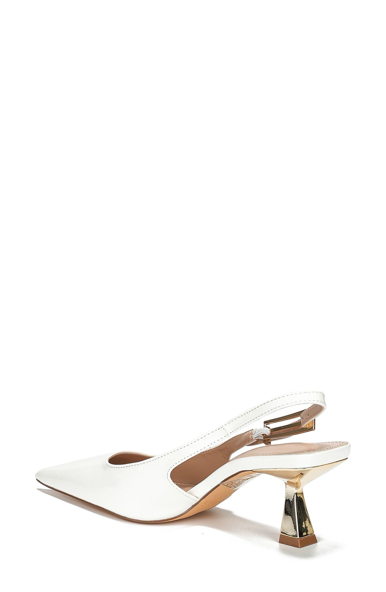 BERNESS Cassandra Pointed Toe Slingback Pump, Alternate, color, White