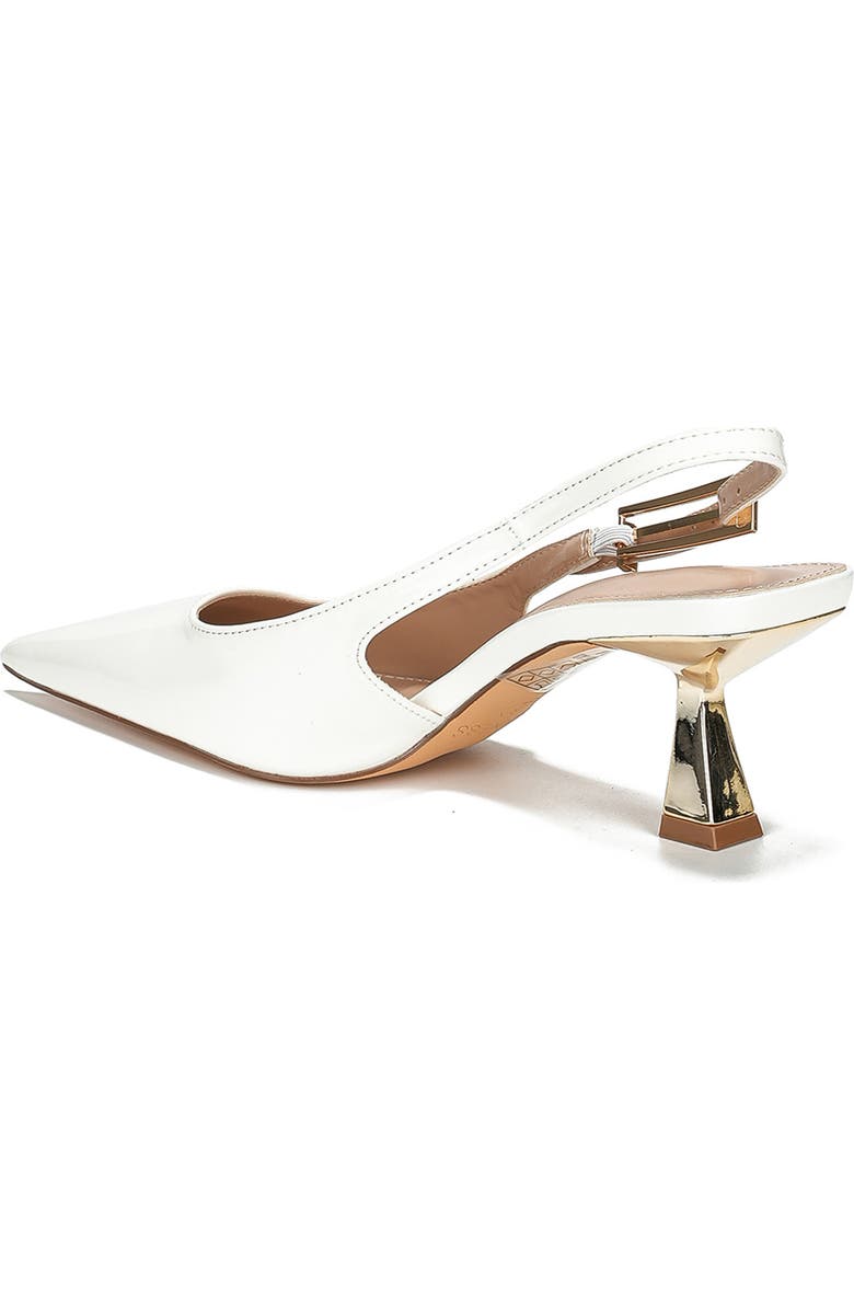 BERNESS Cassandra Pointed Toe Slingback Pump, Alternate, color, White