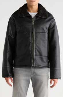 Noize Faux Leather Short Jacket