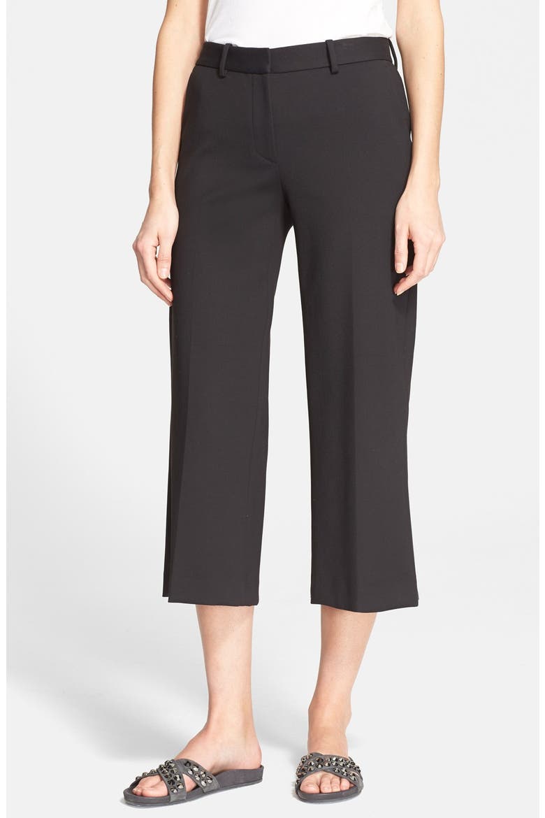 'Sprinza' Wide Leg Crop Pants, Main, color, BLACK