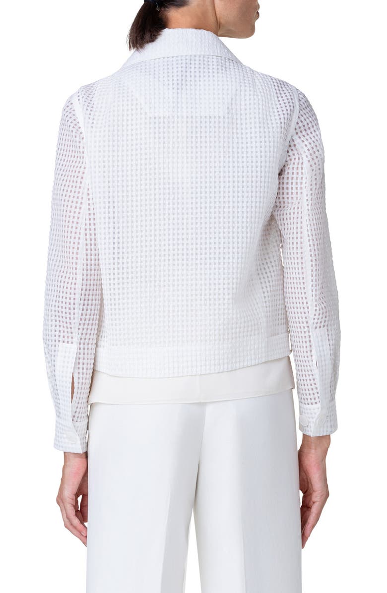 Akris Tarrell Check Shirt, Alternate, color, 