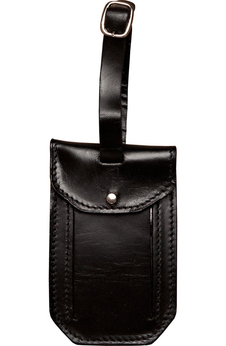 Moore & Giles Leather Luggage Tag, Main, color,