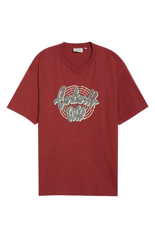 Carhartt Work In Progress Chedda Short Sleeve Graphic T-shirt In Red